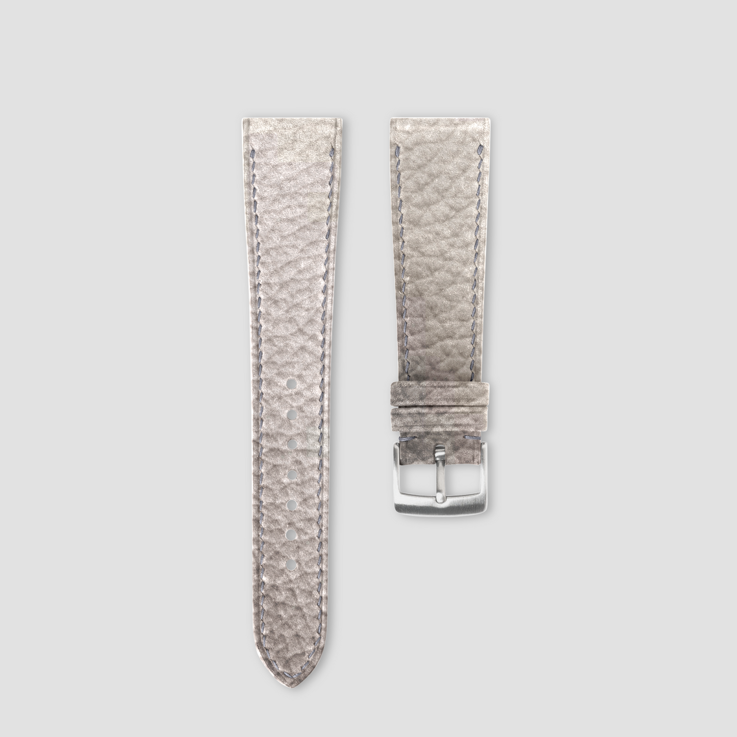 Bespoke Handmade Light Grey Watch Strap