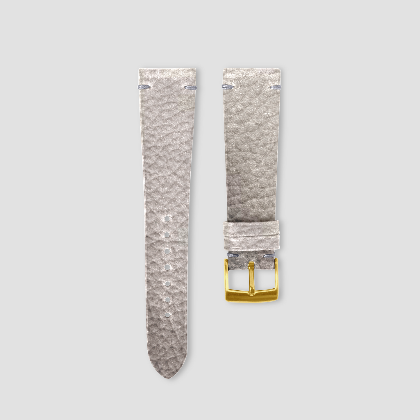 Bespoke Handmade Light Grey Watch Strap