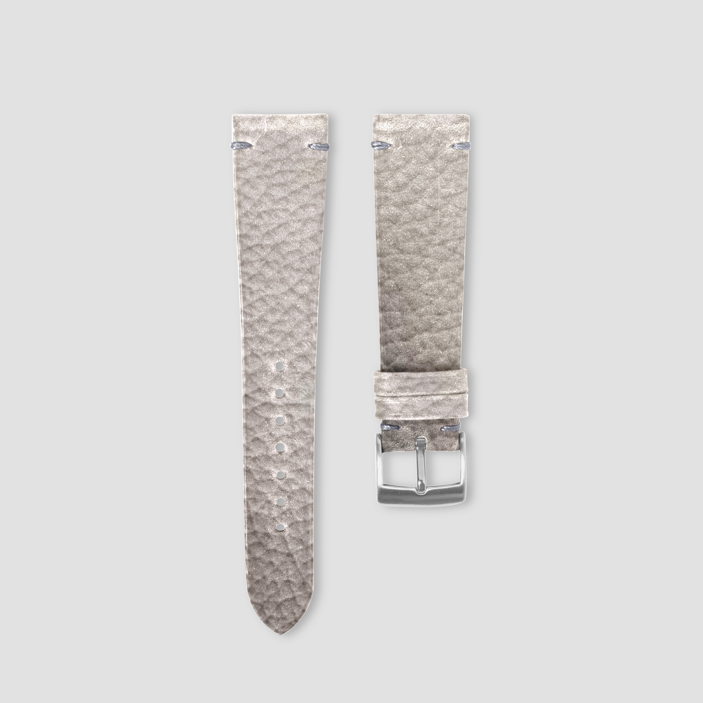 Bespoke Handmade Light Grey Watch Strap