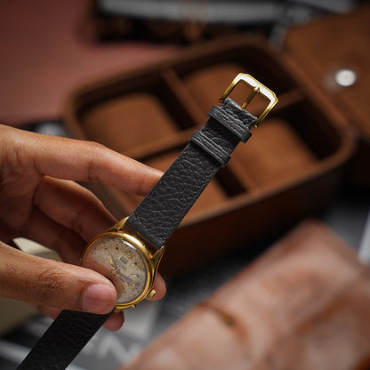 Bespoke Handmade Charcoal Grey Watch Strap