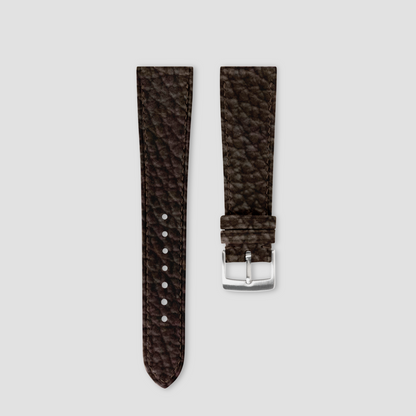 Bespoke Handmade Cocoa Brown Watch Strap