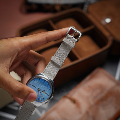 Bespoke Handmade Light Grey Watch Strap